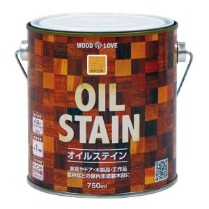ニッペ(Nippe) ペンキ 塗料 油性 オイルステイン Sメープル 750ml WOODLOVE 着色剤 木部塗料 ニッペホームプロダクツ