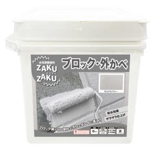 ニッペ ZAKUZAKU ザクザク 6kg モルタルグレー ザラザラ仕上げ 水性