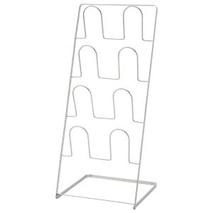 パール金属 折りたたみスリッパラック 4段 シルバー N-7118