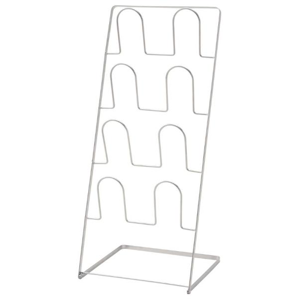 パール金属 折りたたみスリッパラック 4段 シルバー N-7118