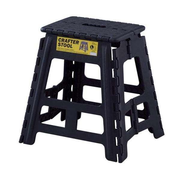 踏み台 ステップ 持ち運び 折りたたみ 軽量 ミニ脚立 ブラック クラフタースツールL LFS-41...