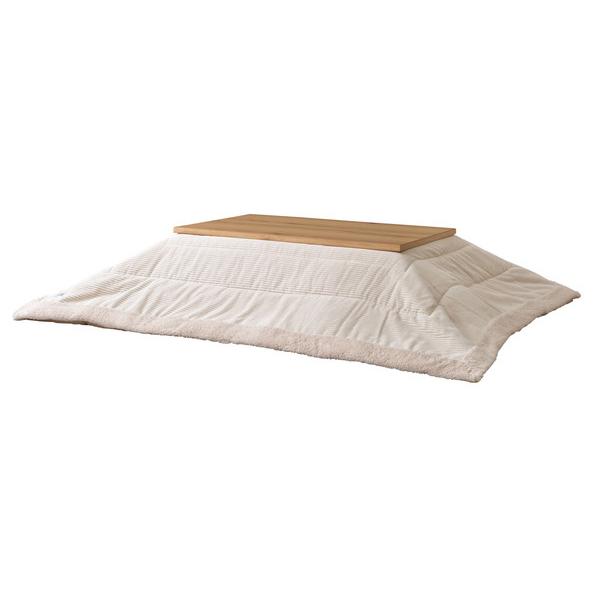 東谷 薄掛けコタツ布団 長方形 ホワイト KK-142WH