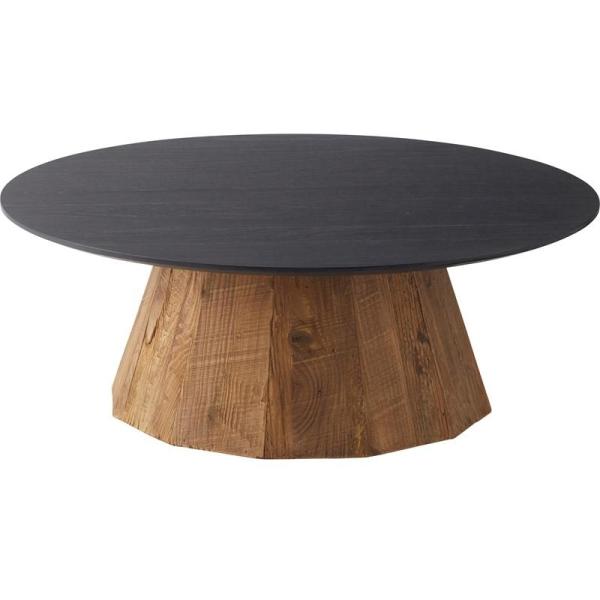 東谷 ラウンドテーブルL ブラック 木製 WE-882