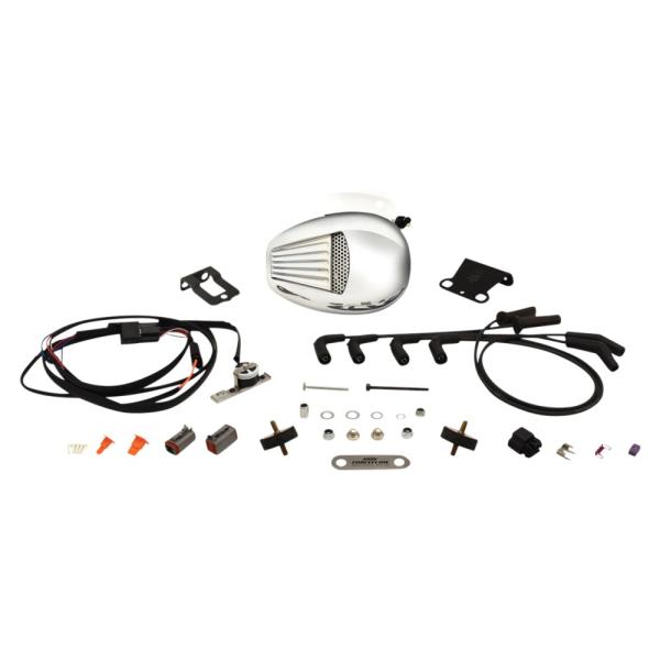 JIMS 025626 FORCEFLOW シリンダーヘッドクーラー クローム M8 ソフテイル