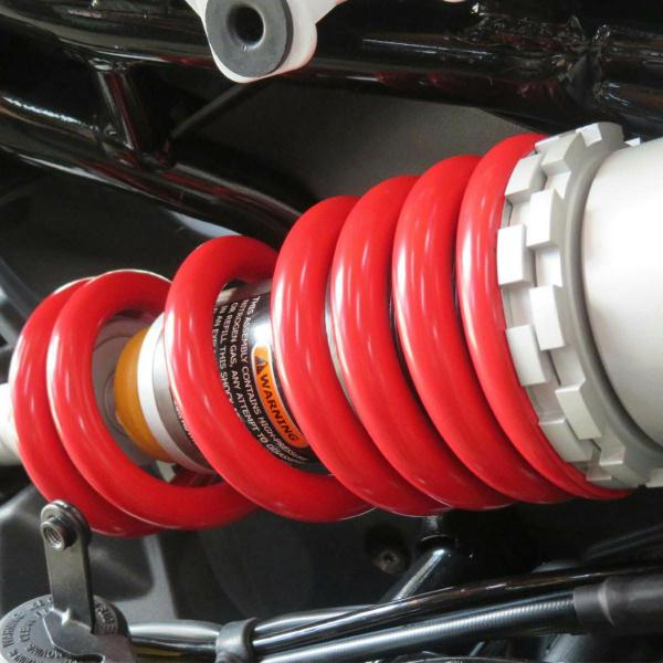 ハーレー X350 ローダウンスプリング レッド