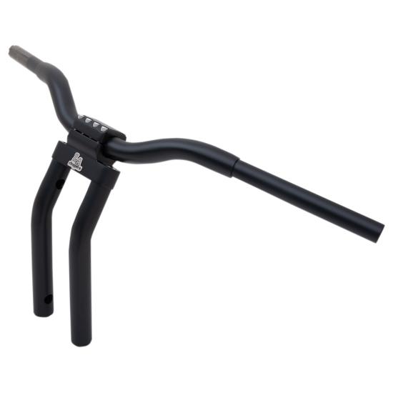 LA Choppers Kage Fighters Tハンドルバー/プルバックライザー フラットブラ...