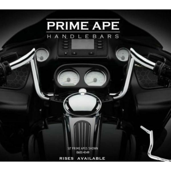 LAチョッパーズ 0601-4549 HEFTY プライム エイプハンドルバー　クローム　10インチ...