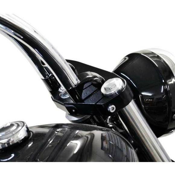 LAチョッパーズ 0602-0690 ライザー プルバックエクステンション　１インチ　ブラック