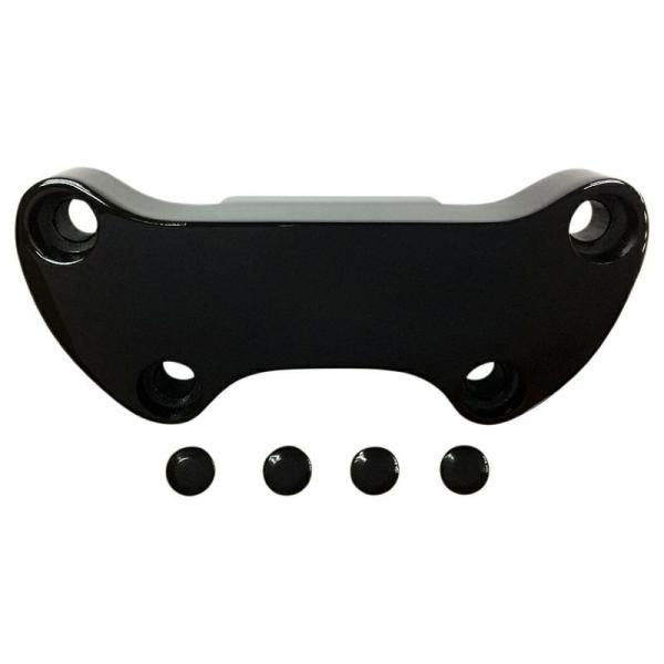 ドラッグスペシャルティーズ スカート付ハンドルクランプ スムース グロスブラック