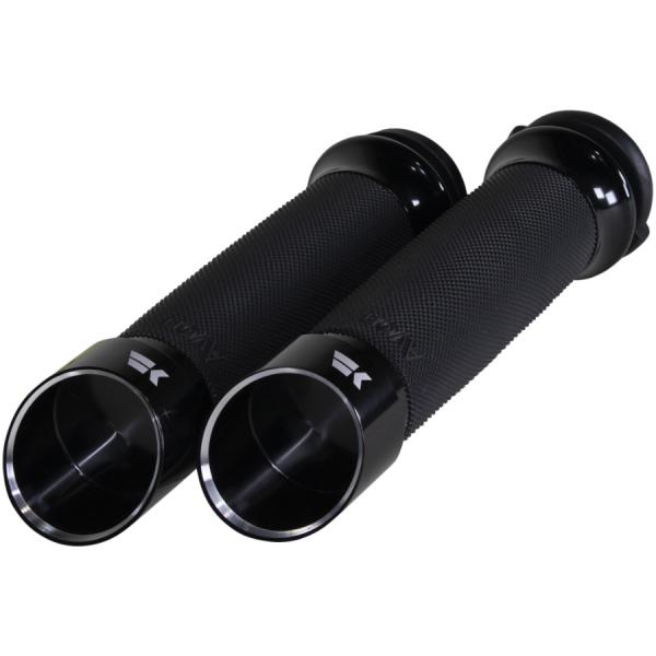 ハーレー Contour Edge ハンドグリップセット(電子制御スロットル用) ブラック Khro...