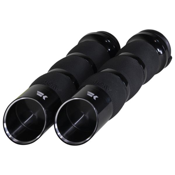 ハーレー Air Cushion Edge ハンドグリップセット(電子制御スロットル用) ブラック ...