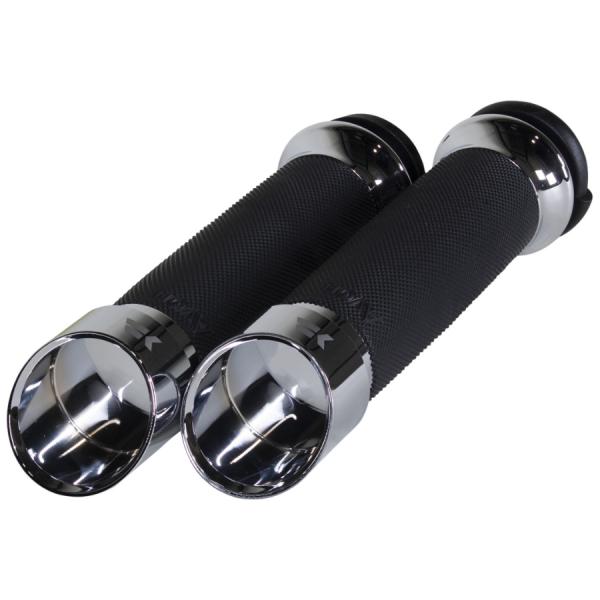 ハーレー Contour Edge ハンドグリップセット(電子制御スロットル用) クローム Khro...