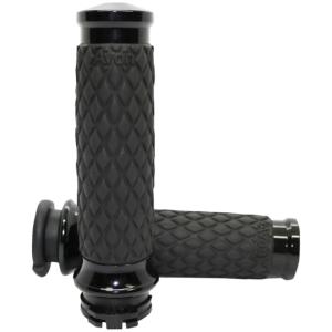 Arlen Ness ダイアモンド・ハンドグリップセット (ブラック) 2025以降