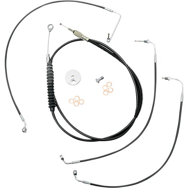 LA Choppers スタンダード・ケーブル延長キット 18〜20インチエイプハンドル用 (ブラッ...