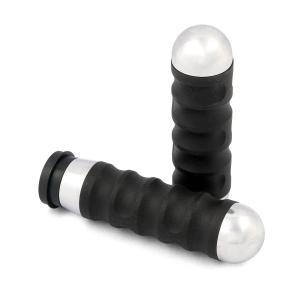 KEN'S FACTORY ラピッドシリーズ リブドデザイン ミラー 右用 ブラック