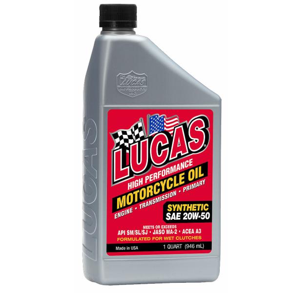 LUCAS シンセティック（化学合成） ハイパフォーマンスオイル 20W-50 1クオート