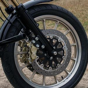 フロントブレーキディスク 右 44136-00/5848674 ハーレー 純正 中古