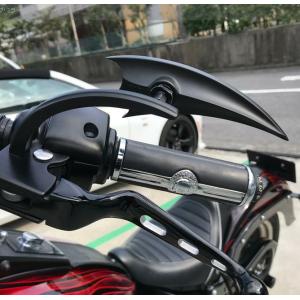 アレンネス ミニオーバル・ミラー ブラック 左 : HD-PARTS ハーレー