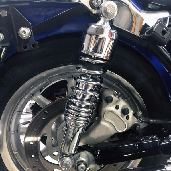 Drag Specialties リアサスペンション 13インチ (クローム) ツーリング