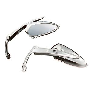 クリアキン 1707 ティアドロップミラー クローム 左右セット : HD