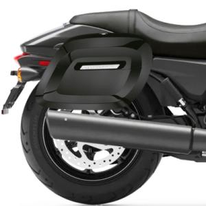 ハーレー・XG750用 Lamellar ラージ ハードサドルバッグ グロスブラック Viking ...