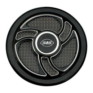 S＆S 170-0440C ブラック ミニティアドロップ ステルスエアクリーナー
