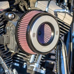 S&S Air Stinger ティアドロップ・ステルスエアクリーナー グロス