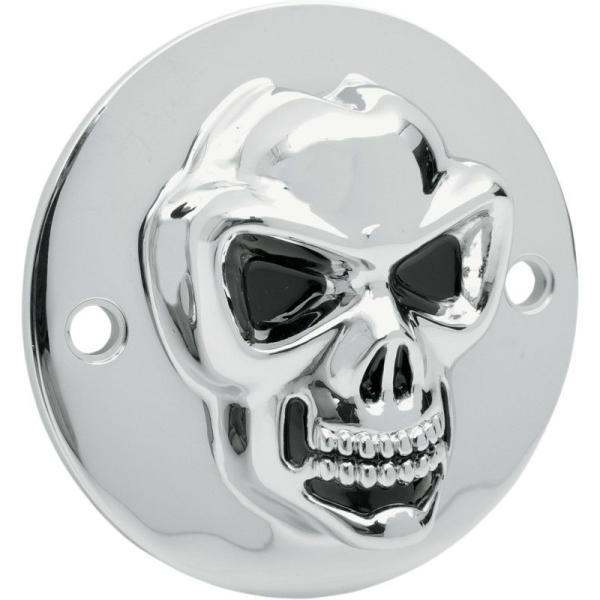 Drag Specialties 3-D SKULL・ポイントカバー　2ホール