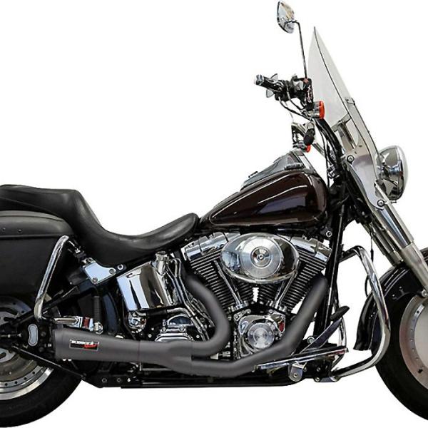 1986〜2017 ソフテイル リッパー ショート・ロードレイジ 2-1 フルエキゾーストマフラー ...