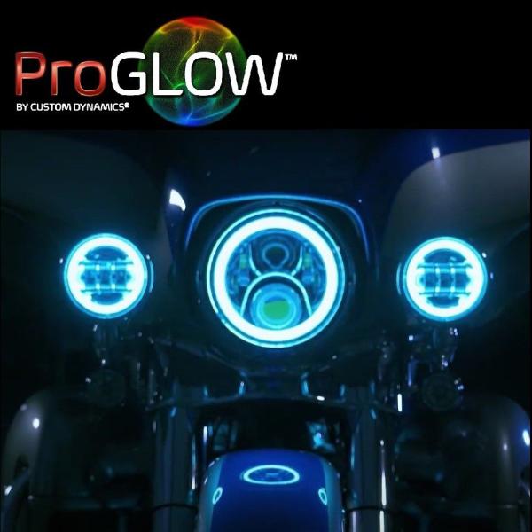 Custom Dynamics ProGLOW 4.5インチ・カラーHALOリング付LED補助ライト...