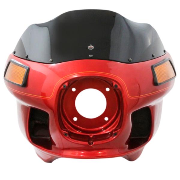 Klock Werks 1983〜1993 FXRT用 8インチ・フレアウィンドシールド ブラック