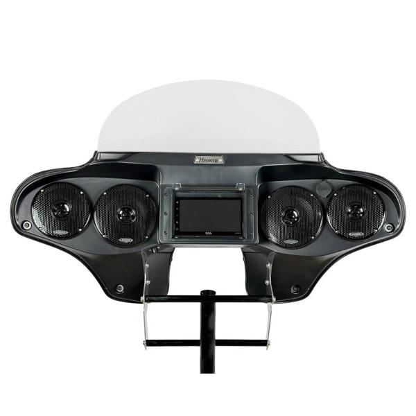 HOPPE INDUSTRIES バットウイングフェアリング タッチスクリーンオーディオ 5インチx...