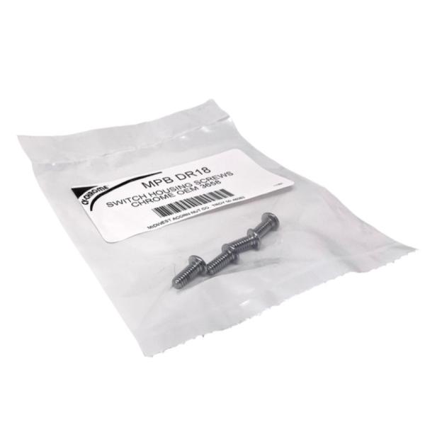 ハーレー スイッチハウジング用スクリューキット クローム Drag Specialties