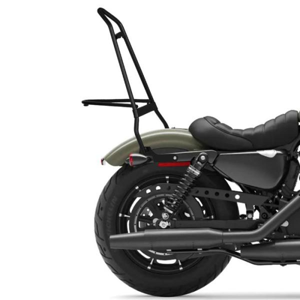 ハーレー XLスポーツスター Iron Born 折り畳みラゲッジラック付シーシーバー マットブラッ...