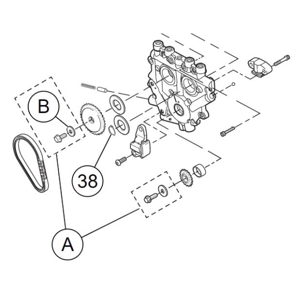 ハーレー純正 カムドライブリテンションハードウェア 25566-06