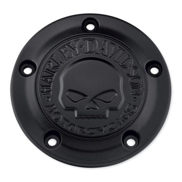 ハーレー ダビッドソン Willie G スカル タイマーカバー ブラック ツインカム 256000...
