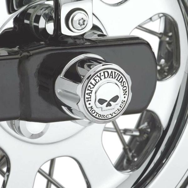 ハーレー ダビッドソン ウイリーG.スカルコレクション リアアクスルナットカバーキット 41706-...