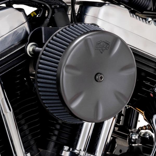 ハーレーM8 ツーリング、ソフテイル、トライク VO2 Eliminator エアクリーナー ブラッ...