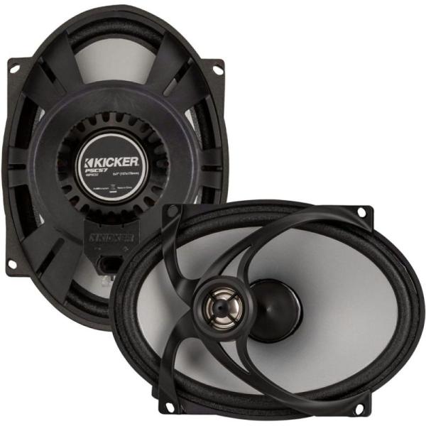 KICKER 5x7インチ コアキシャルスピーカー (4オーム) ハーレー用 48PSC574