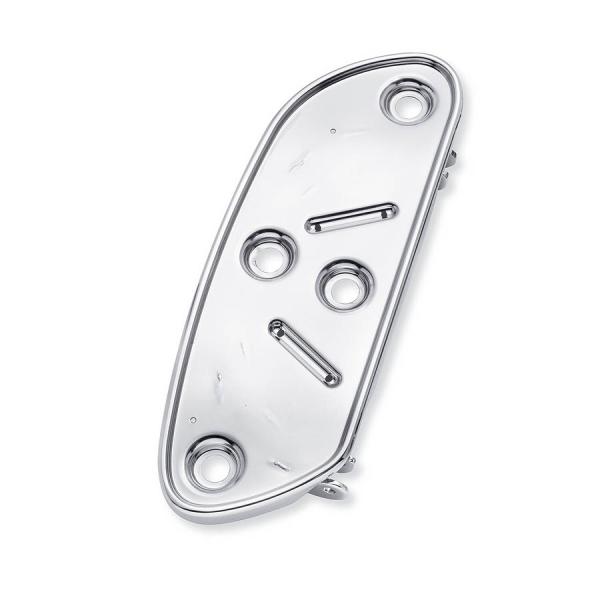 ハーレー純正 クローム・ライダーフットボードパン/スウィプトウイングシェイプ　左側 50688-04