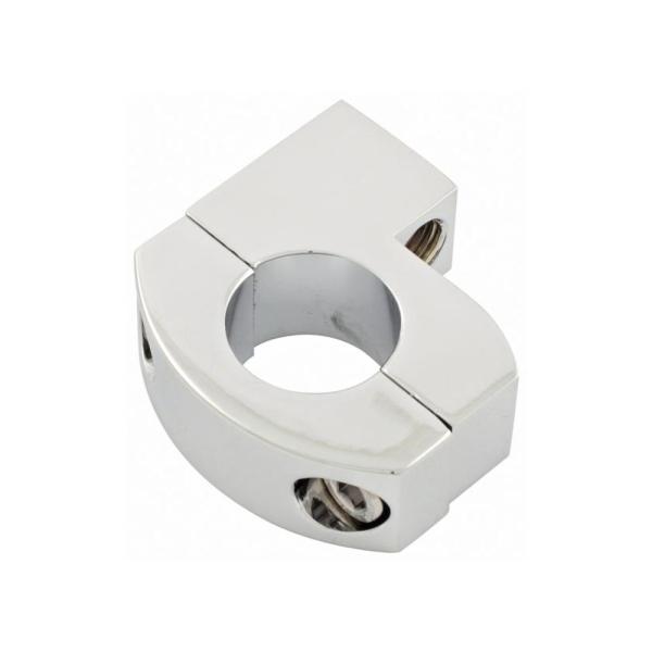 ハーレー 7/8インチハンドル用 メトリックミラークランプ(M10x1.25) クローム