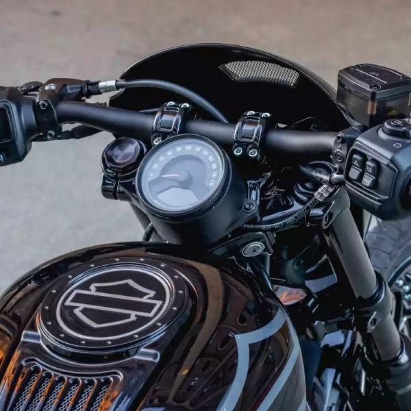 ハーレー ナイトスター RH975 フラットライザー(1インチ径ハンドル用) マットブラック Thu...