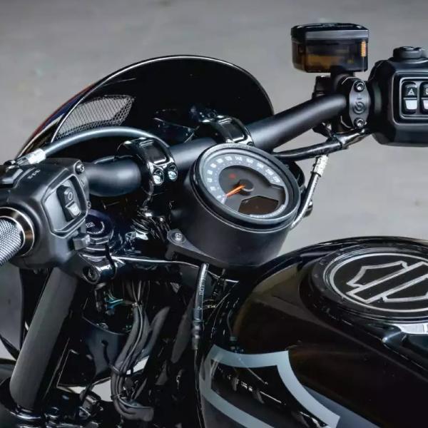 ハーレー ナイトスター RH975 フラットライザー(28.6mm径ハンドル用) マットブラック T...