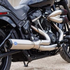 【Harley-Davidson】ステンレススチール マフラー2本セット値下げ可 Amazon | DELKEVIC フルエキゾースト マフラーシステム / 4-2 円形