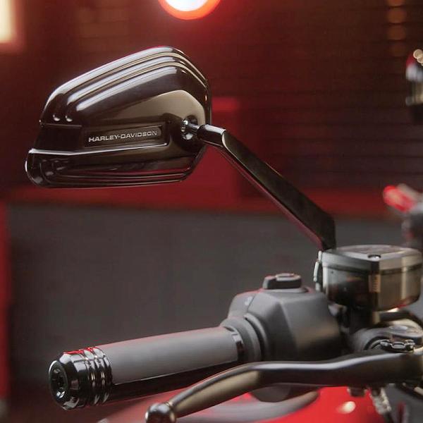 ハーレー純正 ナイトスター RH975、スポーツスターS、パンアメリカ エンパイアミラーセット ブラ...