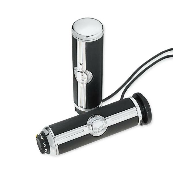 ハーレー純正 ウイリーG.・スカル・コレクション・ヒーテッドハンドグリップ 56100259