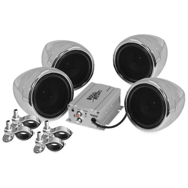 Boss Bluetooth 2ch+2ch スピーカー＆アンプシステム クローム