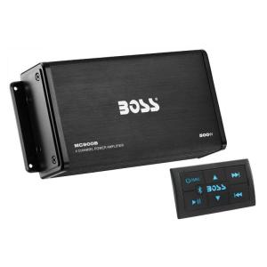 【ボス】568887 BOSS 500W 4CH アンプ（防雨仕様）リモコン付き Bluetooth...