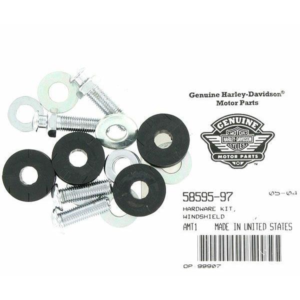 ハーレー ダビッドソン ウインドシールド・リプレイスメントハードウェアキット 58595-97