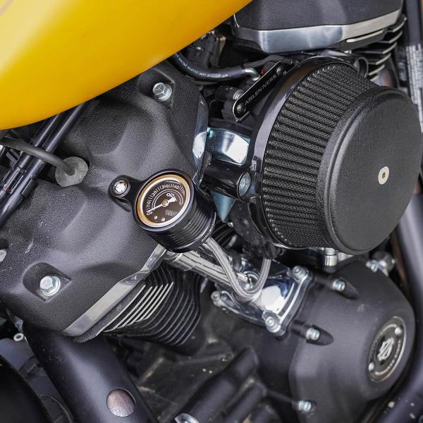 M8モデル用 Method オイルプレッシャーゲージ ブラック Arlen Ness